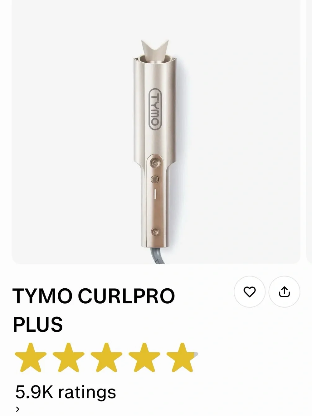 Tymo Curlpro Plus-Rose Gold Hair Styling Tool